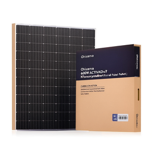 Panneau solaire monocristallin bifacial HJT Ohisama Solar 600W sur palette - Product Image 2