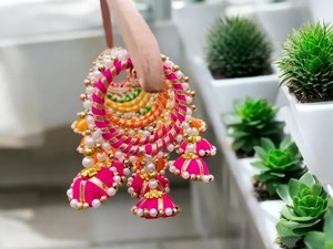 Fiesta de boda india Favor borla brazaletes hilo sedoso brazalete conjunto para damas de honor para Ramadán Día DE LA MADRE Navidad Diwali - Product Image 3