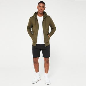 Hombres Casual Slim Fit Cremallera Sudaderas Ligero Algodón Poliéster Grueso Cálido Deporte Hombres Active Wear Cremallera Sudadera con capucha - Product Image 5