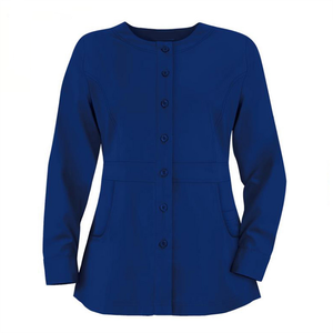 Scrubs d'hôpital unisexe confortable fermeture éclair veste d'allaitement doux extensible gommages uniformes hommes infirmière gommages médicaux vestes - Product Image 4