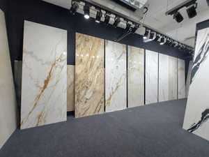 Dalle murale en pierre frittée de qualité supérieure 1200x2400mm Mur de fond en marbre classique moderne pour usage intérieur Carrelage d'accent - Product Image 6