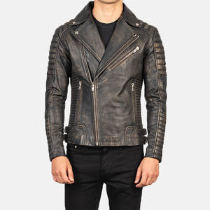 เสื้อแจ็คเก็ตหนังคุณภาพสูง บริการ OEM รับทำโลโก้ ปกจีน ระบายอากาศได้ดี ไซส์ใหญ่ ผู้ชาย สไตล์ลำลอง ผ้าแคนวาส สำหรับฤดูหนาว - Product Image 1