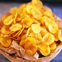 Croustilles de plantain frites (Chifles)| Recette de chips de plantain croustillantes | FRITEUSE À AIR CHIPS DE PLANTAIN KERALA CHIPS DE BANANE