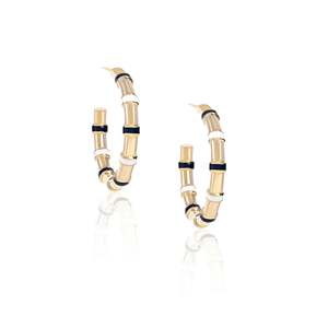 Pendientes de Aro para Escapadas de Fin de Semana - Joyería de Aleación para Salidas con Estilo - Product Image 1