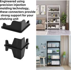 24 Pcs Post Inserts Connecteurs Rack De Rangement Muscle Rack Rayonnage PP Plastique Moulé Par Injection Support Robuste - Product Image 2