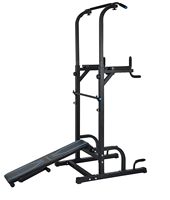 Tour de musculation multifonctionnelle portable et réglable en acier, station de dips et de tractions robuste pour l'entraînement musculaire