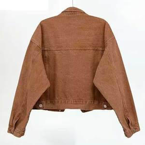 Veste en jean personnalisée pour femme, respirante, décontractée, tendance, multi-poches, à manches longues pour femme - Product Image 4