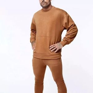 Sweatshirts à col ras du cou pour hommes personnalisés en hiver, coton polaire et polyester, couleurs unies, taille XS, motif d'impression 3D, concevez vos propres sweats à capuche - Product Image 3