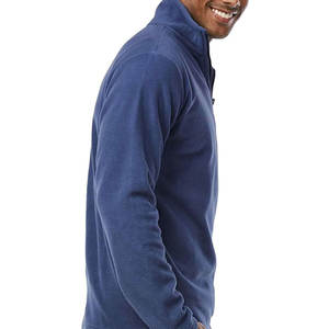 Veste polaire à demi-zip durable avec doublure en polaire douce et design simple et propre pour tous les jours Veste polaire à demi-zip en peluche - Product Image 4