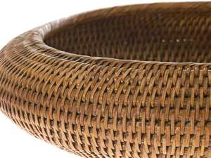 ตะกร้าผลไม้ทรงกลมหวายธรรมชาติ - Product Image 4