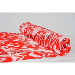 Indian Cotton Hand Block Print Fabric, Sold by Yard Voile Cotton Fabric Floral Block Printed Fabric by Yard, - Product Image 5