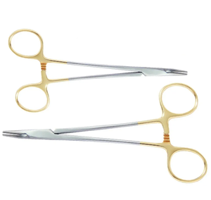 Portaagujas Manual Mayo Hegar, acero inoxidable de alta calidad, pinzas curvadas TC de tamaños personalizados, Etiqueta Privada - Product Image 5