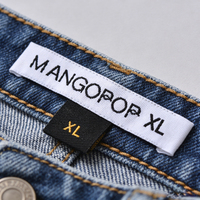 Étiquettes de soin du col personnalisées imprimées avec logo, étiquettes tissées pour vêtements, étiquettes de lavage, étiquettes de vêtements pour les vêtements