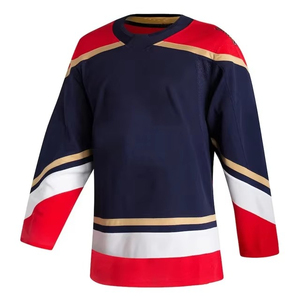 Maillot de hockey sur glace personnalisé 100 % respirant et léger, lavable, service OEM, manches longues, nom et logo d'équipe personnalisés à 100 % - Product Image 2