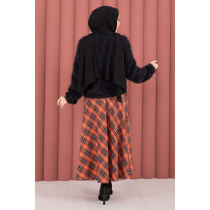 Cardigan en laine Vera, style bohème décontracté, imprimé jacquard, avec boutons et dentelle, à nouer sur le devant, pour le printemps, l'été et l'automne, noir - Product Image 6