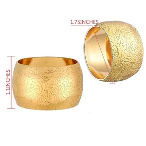 Rond de Serviette en Or Design Carré Étincelant Rond de Serviette en Métal Taille Personnalisée Qualité Exportation Design Créatif au Meilleur Prix - Product Image 6