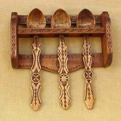 ช้อนไม้แกะสลักแบบกำหนดโลโก้ได้เองช้อนไม้อะคาเซียของแข็งสำหรับทำอาหาร - Product Image 4