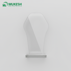 Trofeo Acrílico Grabado y Pulido Horizon Curve, Impresión Tipográfica para Premios Corporativos, Reconocimiento a Empleados, Deportes - Product Image 4