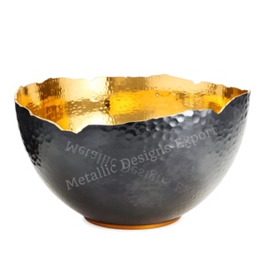 <b>Black</b> Hammered <b>Metal</b> Votive <b>Candles</b> <b>Holders</b> with Glossy Gold Perfect for Unique <b>Candle</b> Jar <b>Holder</b> Home Decor or Gifts - Product Image 5