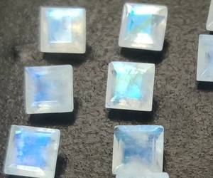 พลอยหลวมสีรุ้งธรรมชาติขนาด9มม. เจียระไนเหลี่ยมเพชรพลอยสีฟ้าฉูดฉาดคุณภาพดี - Product Image 6