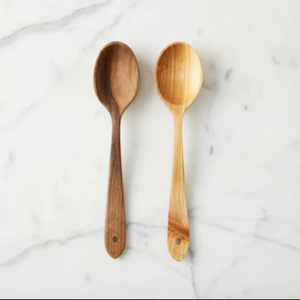 Juego de Cucharas de Cocina de Madera Hechas a Mano, Agarre Suave, Resistentes al Calor, Utensilios de Cocina Duraderos para Servir y Revolver Fácilmente - Product Image 1