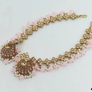 BOUCLES D'OREILLES JUMKHAS TRADITIONNELLES INDIENNES & BOUCLES D'OREILLES KUNDAN EN PLAQUÉ OR AVEC PERLES POUR FEMMES ET FILLES - Product Image 1