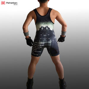 Uniforme de lutte de combat à sublimation personnalisée, tenue d'haltérophilie, uniformes de lutte - Product Image 3