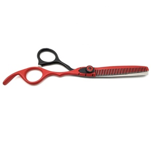 Vente en gros d'ensemble de ciseaux professionnels de coupe et d'amincissement de cheveux/ciseaux de barbier de salon de coiffure d'acier inoxydable de couleur unie - Product Image 3