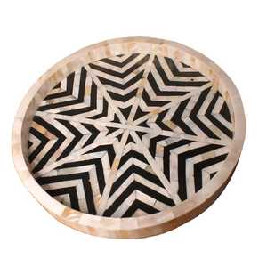 Exquisita Bandeja de Servicio de Resina Hecha a Mano, Moderna y Lujosa, para Cocina, Decorativa, para Té, Café y Aperitivos, Fácil de Limpiar, para el Hogar - Product Image 3