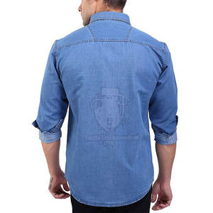 Chemises en jean en coton à manches longues de la meilleure qualité / Chemises en jean pour hommes de qualité bon marché et très confortables - Product Image 2