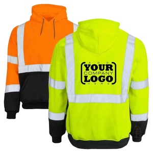 Sudadera de Seguridad de Alta Visibilidad, Impermeable, para Construcción, con Mangas Largas, Reflectante, Ropa de Trabajo, Servicio Personalizado OEM - Product Image 3