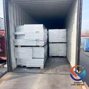 Оцинкованная стальная решетка 32x5, металлические решетки для пола, оцинкованная сверхпрочная стальная решетка, тяжелый дренажный люк - Product Image 2