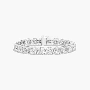 Pulsera clásica de tenis con diamantes de moissanita de 3 MM para mujer, oro rosa 925/plata, oro de 10 quilates, uso diario, regalo de celebraciones para - Product Image 3