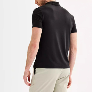 T-shirt polo unisexe 100% coton pour homme, meilleure qualité, manches courtes, couleur unie, logo personnalisé, tissu tricoté respirant - Product Image 2