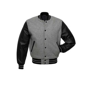 Custom Varsity <b>Jacket</b> With <b>Leather</b> Sleeves Varsity Baseball <b>Jacket</b> Plain Blank Varsity Letterman <b>Jackets</b> - Product Image 1