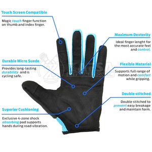 ถุงมือขี่จักรยานแบบเต็มนิ้วถุงมือขี่จักรยานแบบเต็มนิ้วใส่สบายพร้อมแบรนด์กำหนดเองได้2025 - Product Image 6