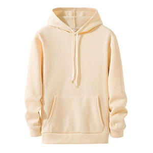 Prix usine basiques hommes à manches longues à capuche col rond sweat 100% Polyester Sublimation coton solide hiver sweats à capuche - Product Image 2