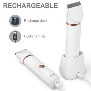 Tondeuse à cheveux électrique rechargeable sans fil pour femmes, tondeuse à nez et à maillot de bain humide/sec avec fonction étanche - Product Image 4