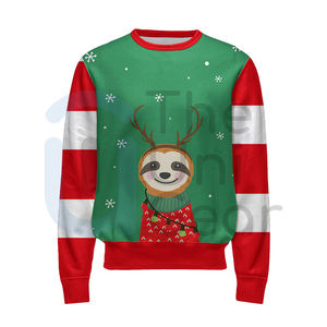 Chándales informales de invierno de alta demanda para hombres y mujeres, ropa de Navidad, sudaderas personalizadas, conjunto de pantalones de chándal, transpirables ecológicos - Product Image 1