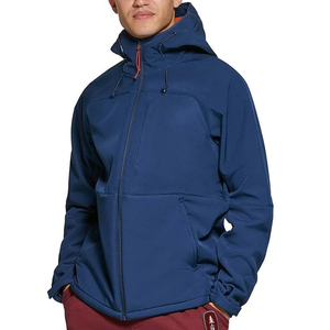 Veste Softshell Slim de Qualité Professionnelle pour Homme Coupe-Vent Imperméable Fermeture Éclair Décontractée Travail Hiver Extérieur Chasse Col Debout Logo Avant - Product Image 3