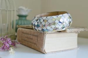 New Design Geometric Brown Acryl Eco-Friendly Wedding Bracelet Niche Design <b>Girlfriends</b> Bangle Fashion Jewelry - Product Image 4