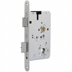 DIN Left Stainless Steel 2-Leaf BKS Panic Mortise Lock 2321 B Rounded Panic Function 20/65/72/9mm for <b>Storage</b> <b>Lockers</b> - Product Image 3