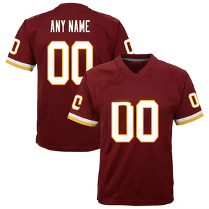 Camiseta de fútbol americano transpirable, Impresión de logotipo personalizado, camiseta de manga corta con sublimación que absorbe el sudor - Product Image 5