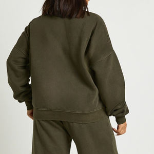 Ensemble sweat-shirt et pantalon de survêtement, prix bas/prix d'usine, 2026, survêtement de haute qualité, surdimensionné, vêtements de rue pour femmes, design d'ensemble de survêtement - Product Image 5