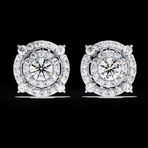 925 Sterling <b>Silver</b> <b>Stud</b> <b>Earring</b> Brilliant Cut Leb Grown Diamond with VVS Clarity Gold Plated Fine Jewelry Gift <b>for</b> <b>Women</b> - Product Image 3
