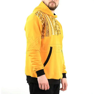 Sweat à capuche tendance pour l'hiver, streetwear, broderie, couture de haute qualité, capuche, 100% coton, polaire, poche, design décontracté - Product Image 2