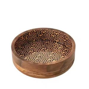 Tazón de Madera para Servir en Restaurantes, Hecho a Mano, Ecológico, Duradero, Vajilla Clásica para Fiestas - Product Image 5