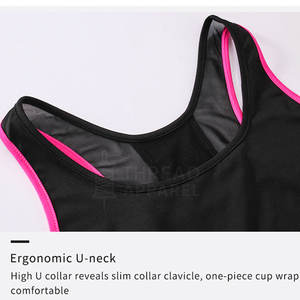 Vente en gros Soutien-gorge de yoga fitness respirant à soutien élevé pour femmes avec coussinets amovibles et design sans couture - Product Image 3