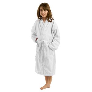 Kualitas tinggi 100% katun jubah mandi anak-anak penyerap lembut katun Turki tudung syal kerah tenun teknik rumah Hotel kamar mandi menggunakan - Product Image 1
