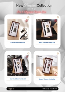 Juego de llaveros con bolígrafo de negocios con logotipo personalizado de lujo para regalos corporativos graduaciones promociones de oficina en la escuela Día del padre - Product Image 2